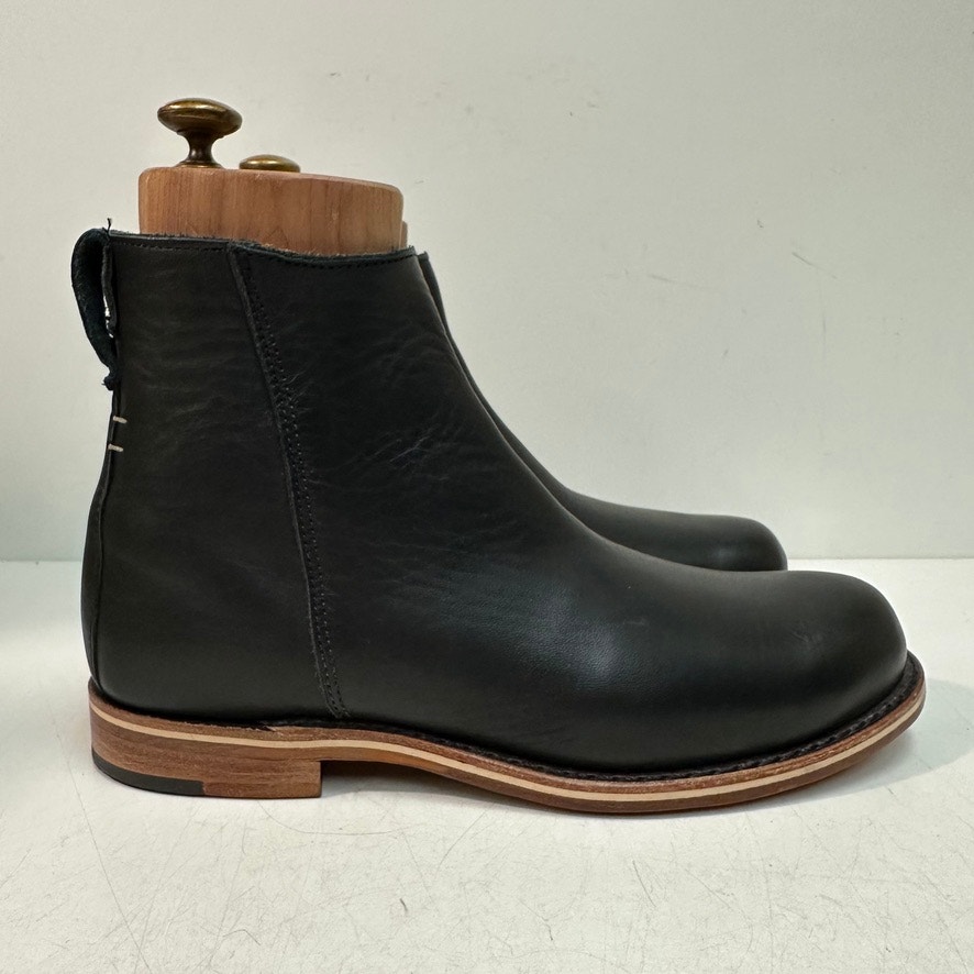 Excellent Rancourt & Co. X Helm Pablo Zip Moto Ankle Boot Black Made In Usa 7 D — image 2 of 8